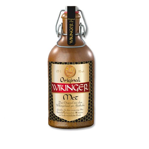Wikinger Met Original Behn Honigwein 11,0% Vol. im Tonkrug (2x 0,5l = 1l Met) von Paeceioni