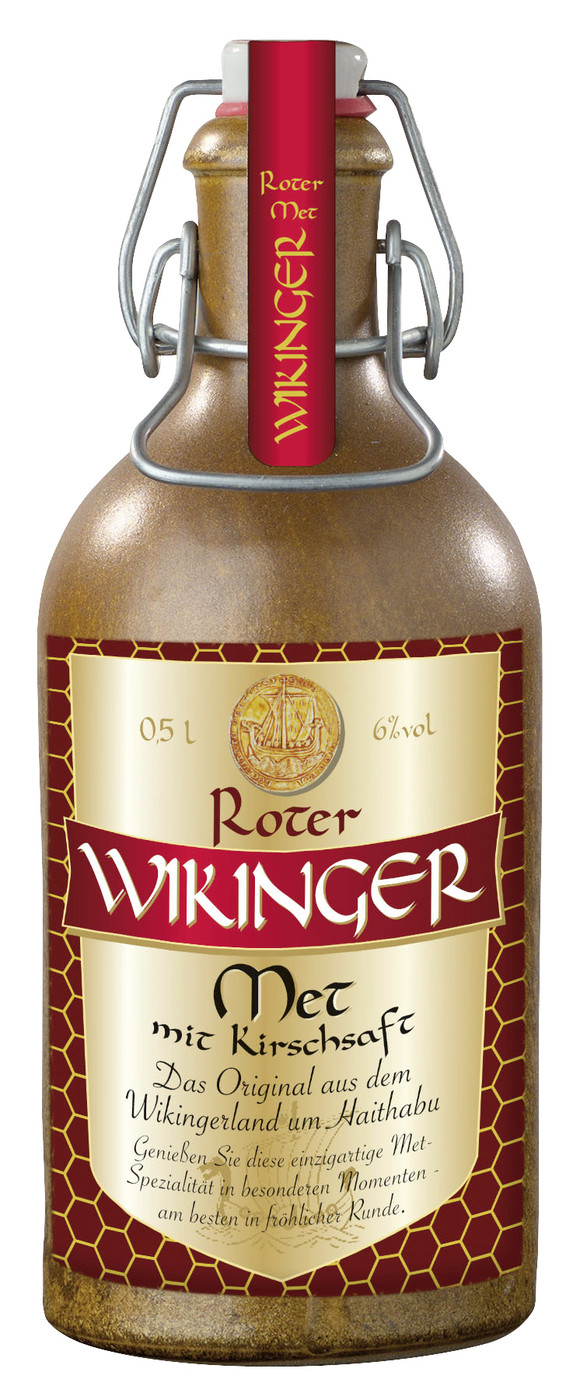 Wikinger Met Rot im Tonkrug mit Kirschsaft 0,5L