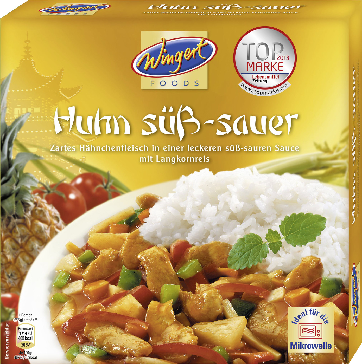Wingert Foods Huhn Süss Sauer 375G