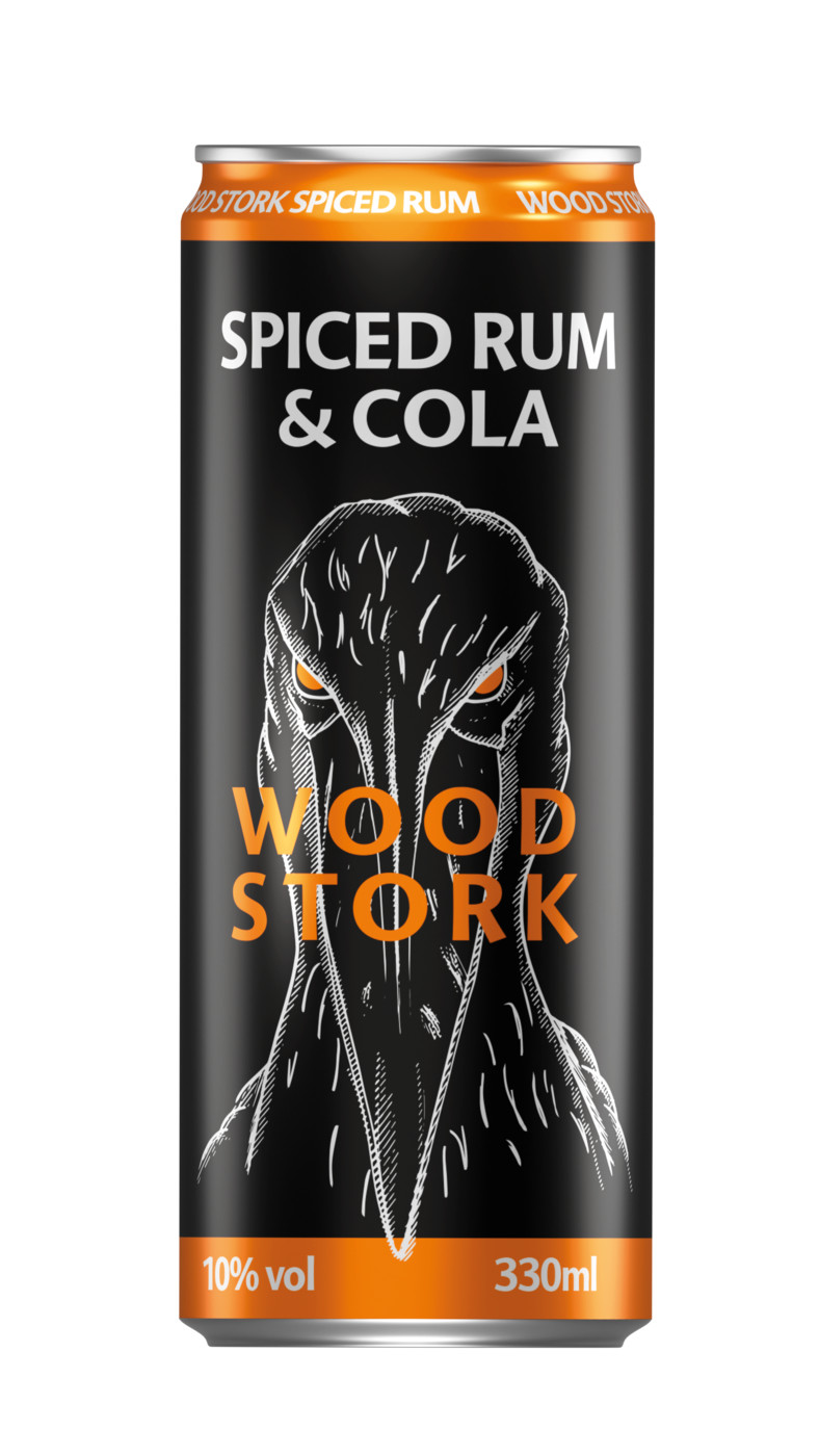 Wood Stork Spiced Rum & Cola 0,33L Wood Stork Spiced Rum & Cola 0,33L