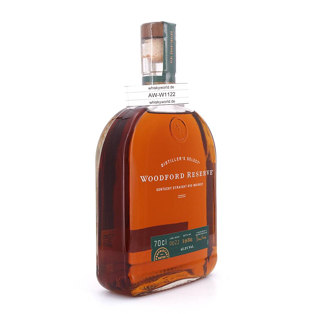 Woodford Reserve Rye 0,70 L/ 45.2% vol Woodford Reserve Rye 0,70 L/ 45.2% vol