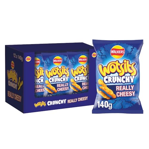 Wotsits Knuspriger Käse, 140 g, 12 Stück von Walkers