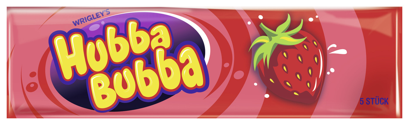 Wrigleys Hubba Bubba Strawberry 5ST Wrigleys Hubba Bubba Strawberry 5ST