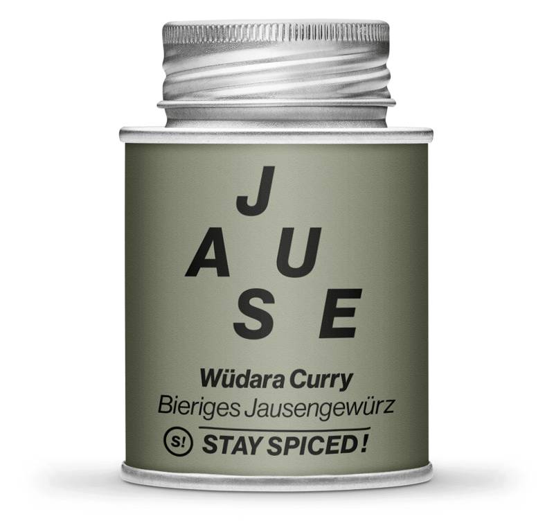 Wüdara Curry, Bieriges Jausengewürz, 170ml Schraubdose