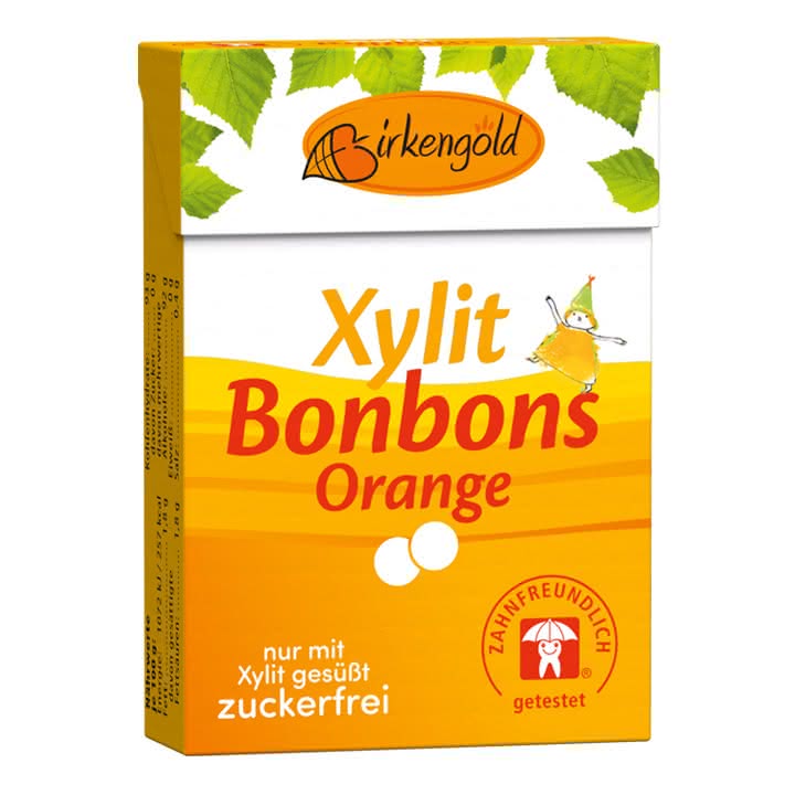 Xylit Bonbons Orange zuckerfrei