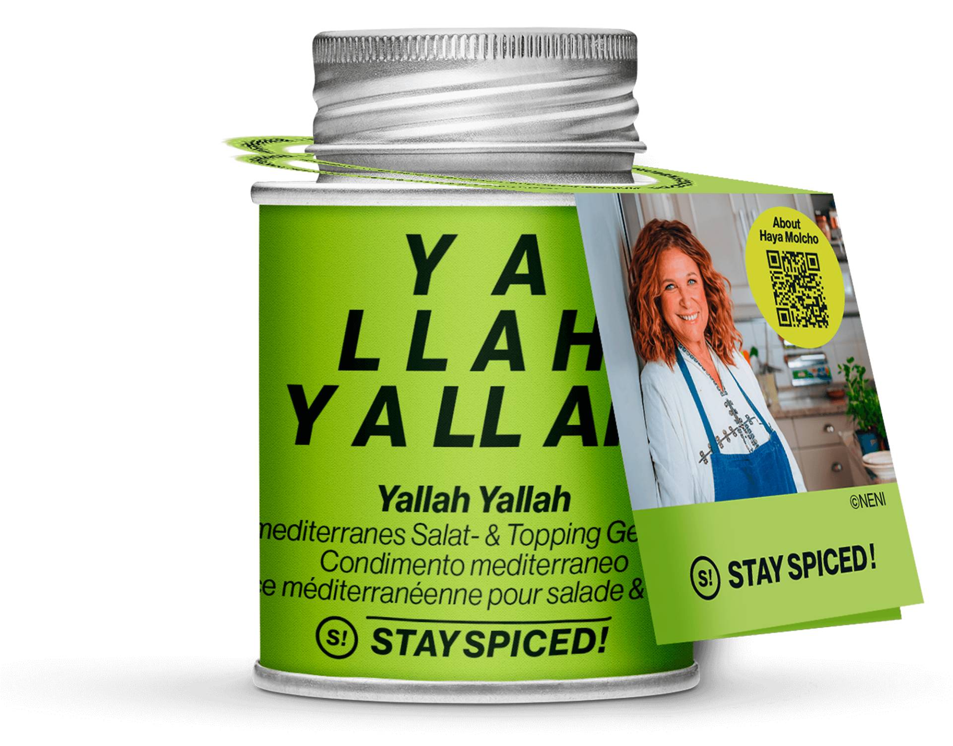 Yallah Yallah, mediterranes Salat- & Topping-Gewürz, 170ml Schraubdose Yallah Yallah, mediterranes Salat- & Topping-Gewürz, 170ml Schraubdose