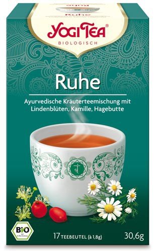 Yogi Tee, Ruhe-Tee, 4er SPARPACK , Biotee, sanfte, milde Mischung, 4er SPARPACK, je 17 Teebeutel a 30,6g Yogi Tee, Ruhe-Tee, 4er SPARPACK , Biotee, sanfte, milde Mischung, 4er SPARPACK, je 17 Teebeutel a 30,6g von Yogi
