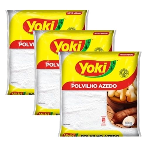 Yoki Polvilho Azedo Sauerstärke, 500 ml, 3er-Pack