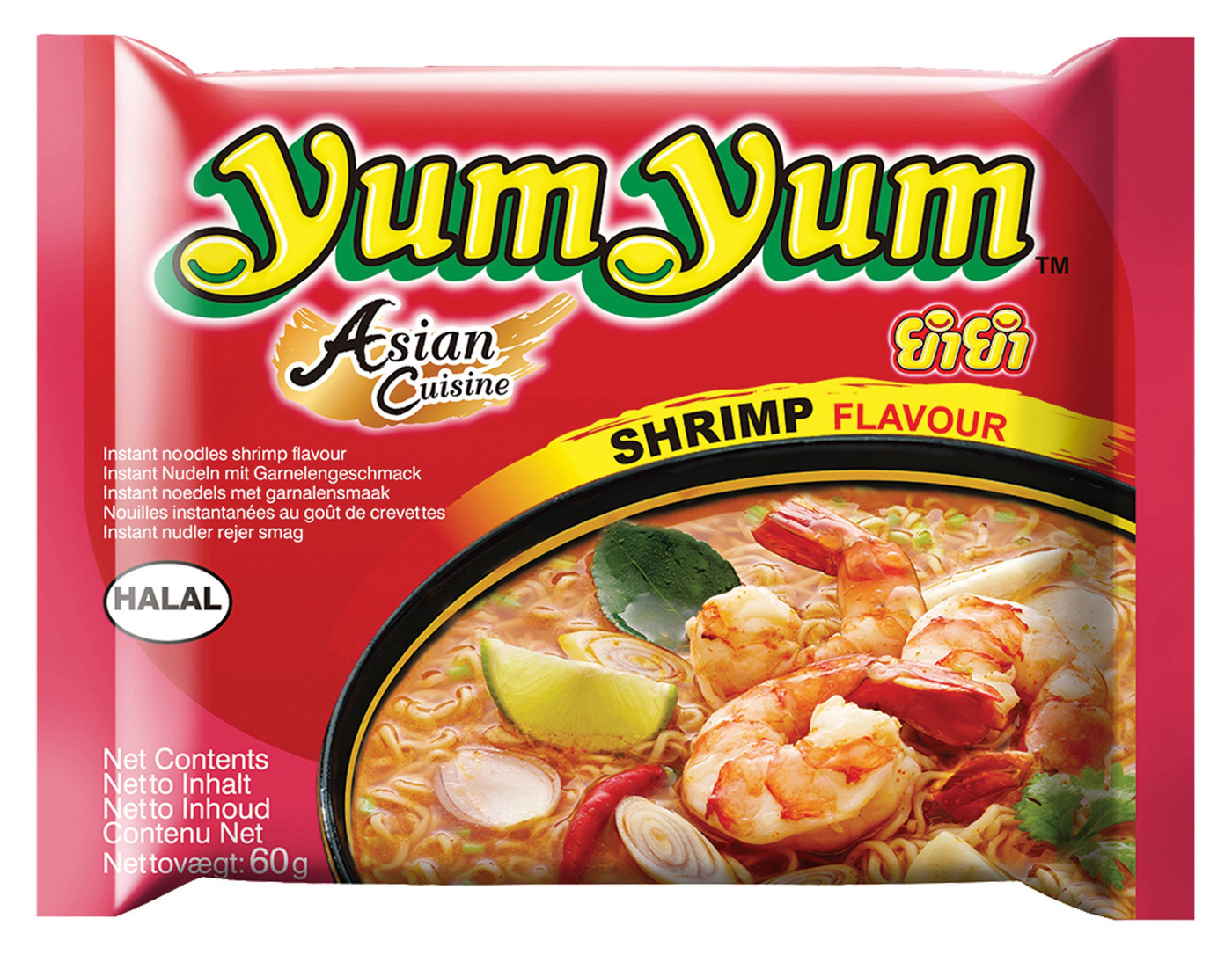 Yum Yum Instantnudeln Shrimps 60G