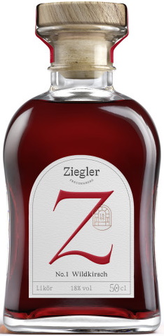 Ziegler No.1 Wildkirsch Likör 18% 0,5L Ziegler No.1 Wildkirsch Likör 18% 0,5L