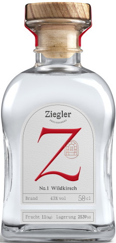 Ziegler No.1 Wildkirschbrand 43% 0,5L Ziegler No.1 Wildkirschbrand 43% 0,5L