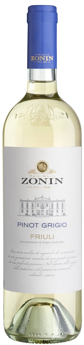 Zonin Pinot Grigio DOC Weißwein 0,75L - Etikett verschmutzt/beschädigt Zonin Pinot Grigio DOC Weißwein 0,75L - Etikett verschmutzt/beschädigt