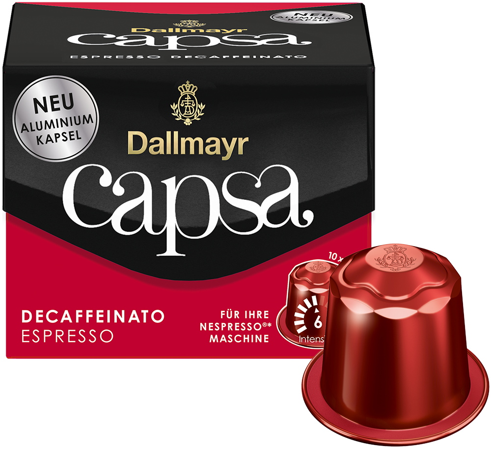 capsa Espresso Decaffeinato von Alois Dallmayr Kaffee OHG