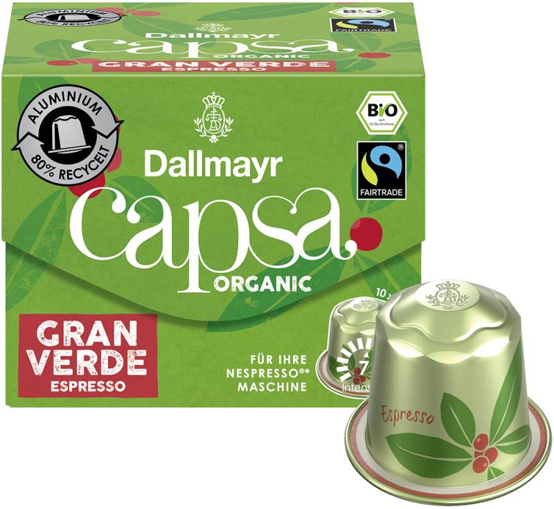 capsa Gran Verde Espresso Bio von Alois Dallmayr Kaffee OHG