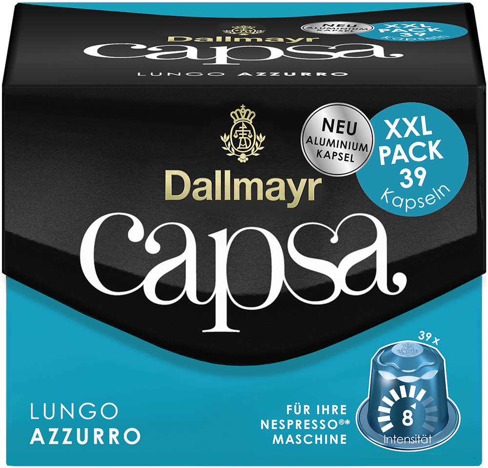 capsa Lungo Azzurro XXL von Alois Dallmayr Kaffee OHG