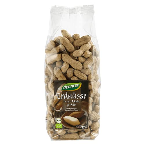 Erdnüsse in der Schale, geröstet 1 x 330 gr von dennree