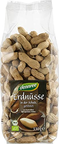 dennree Bio Erdnüsse in der Schale, geröstet (1 x 330 gr) von dennree