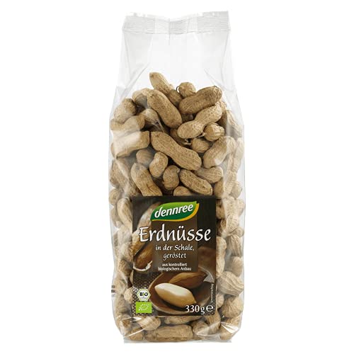 dennree Bio Erdnüsse in der Schale, geröstet (1 x 330 gr) von dennree