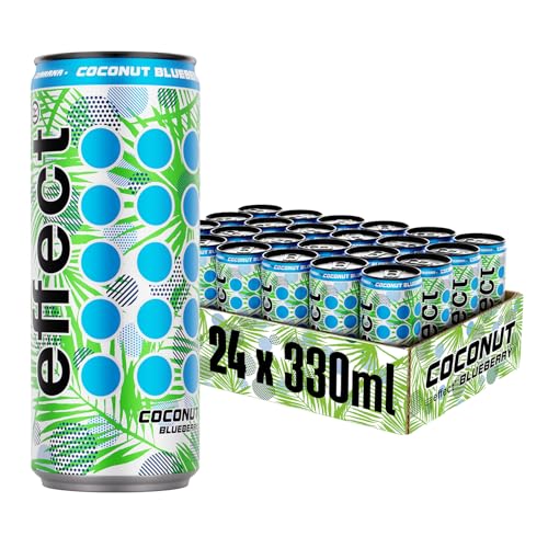 effect Energy Drink COCONUT BLUEBERRY – Tray mit 24 x 330 ml Energy Dosen Einweg, Koffeinhaltiges Erfrischungsgetränk mit B-Vitaminen – tropischer & frischer Kokosnuss-Blaubeere Geschmack, vegan effect Energy Drink COCONUT BLUEBERRY – Tray mit 24 x 330 ml Energy Dosen Einweg, Koffeinhaltiges Erfrischungsgetränk mit B-Vitaminen – tropischer & frischer Kokosnuss-Blaubeere Geschmack, vegan von effect