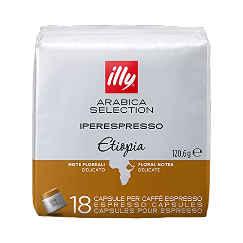 illy Kaffee, Luxus Arabica Coffee Selection, iperEspresso Kapseln, Äthiopien, 1er Pack (1 x 18 Kapseln)