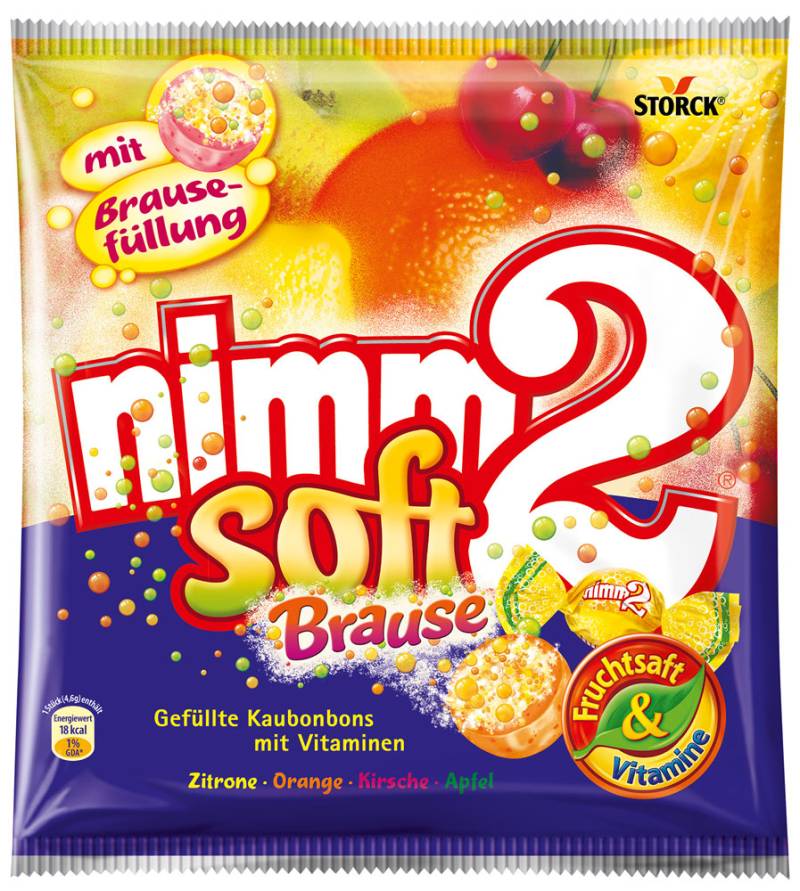 Storck Nimm2 Fruchtkaubonbons Soft Brause 195G