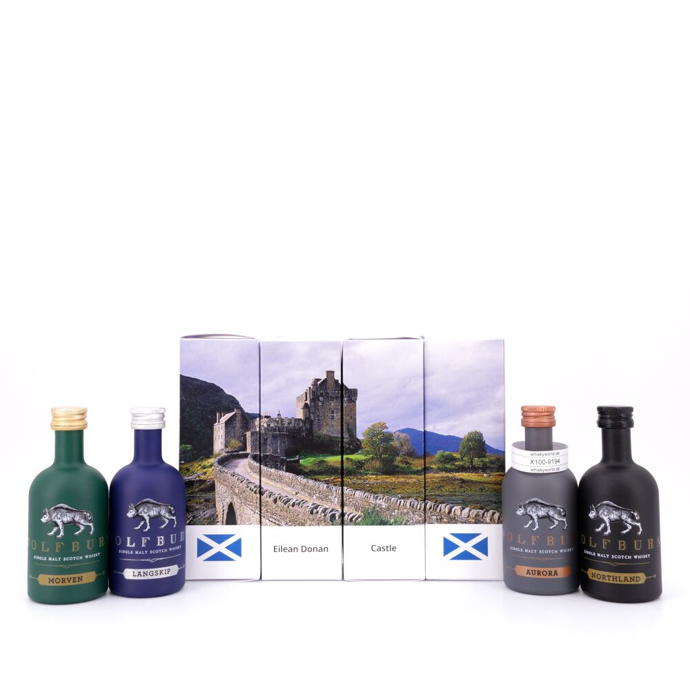 whiskyworld Miniaturen-Set Motiv "Eilean Donan" - 0,20 L/ 49.0% vol