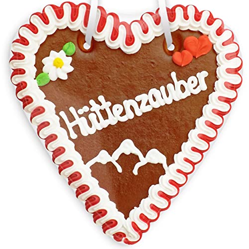 Lebkuchenherz, 18cm - Hüttenzauber Lebkuchenherz, 18cm - Hüttenzauber von Lebkuchenwelt