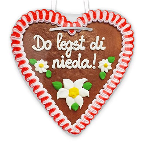 Lebkuchenherz, 21cm - Do legst di nieda Lebkuchenherz, 21cm - Do legst di nieda von Lebkuchenwelt