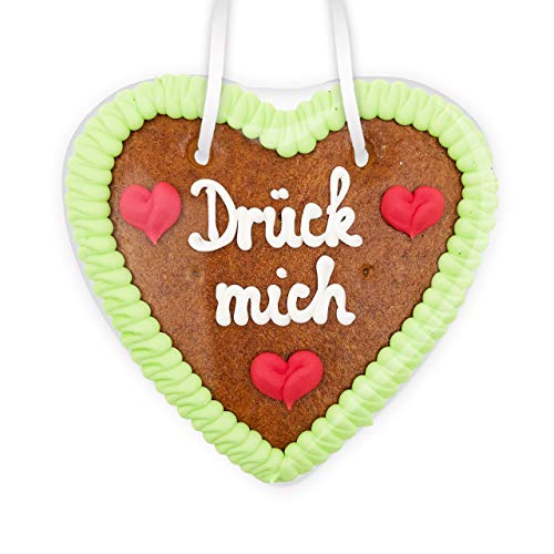 Lebkuchenherz - 14cm - Drück mich von Lebkuchenwelt