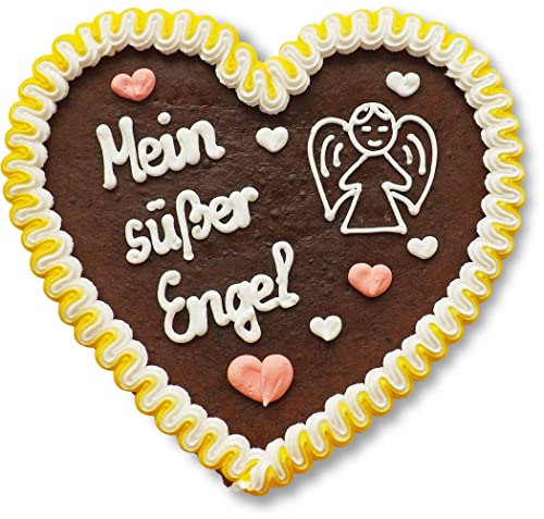 Lebkuchenherz - 23cm - Mein süßer Engel - perfekt als Liebesbeweis, Geschenk für Freund und Freundin von Lebkuchenwelt