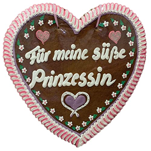 Lebkuchenherz 2000 Gramm mit individuellem Text ca. 56 x 63 cm mit Wunschtext (rosa) von Lebkuchenherz München Schifferl