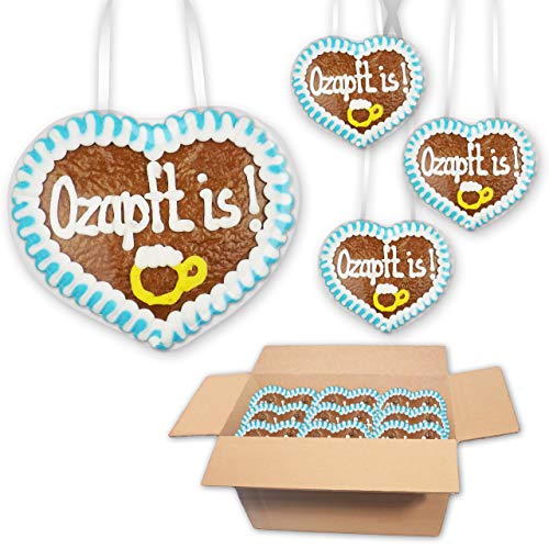 30x Lebkuchenherz O'zapft is! - 8x8cm - Wiesn Lebkuchenherzen mit Spruch verschenken - Perfekte Deko für Okotoberfest Mottoparty 30x Lebkuchenherz O'zapft is! - 8x8cm - Wiesn Lebkuchenherzen mit Spruch verschenken - Perfekte Deko für Okotoberfest Mottoparty von Lebkuchenwelt