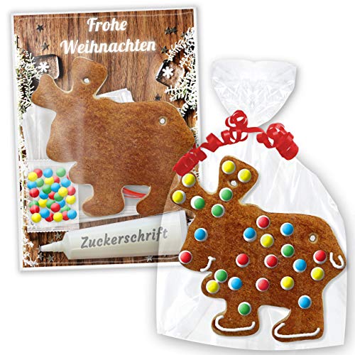 Bastelset: Lebkuchen Rohling - Elch 12cm - inkl. Bastel Zubehör | Pfefferkuchen Rohlinge selber gestalten dekorieren & beschriften Basteln mit Kindern zu Weihnachten Weihnachtszeit von LEBKUCHEN WELT Bastelset: Lebkuchen Rohling - Elch 12cm - inkl. Bastel Zubehör | Pfefferkuchen Rohlinge selber gestalten dekorieren & beschriften Basteln mit Kindern zu Weihnachten Weihnachtszeit von LEBKUCHEN WELT von Lebkuchenwelt