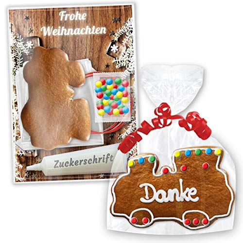Bastelset: Lebkuchen Rohling - Lokomotive 12cm - inkl. Bastel Zubehör | Pfefferkuchen Rohlinge selbst gestalten verzieren & beschriften Basteln mit Kindern zu Weihnachten von LEBKUCHEN WELT Bastelset: Lebkuchen Rohling - Lokomotive 12cm - inkl. Bastel Zubehör | Pfefferkuchen Rohlinge selbst gestalten verzieren & beschriften Basteln mit Kindern zu Weihnachten von LEBKUCHEN WELT von Lebkuchenwelt