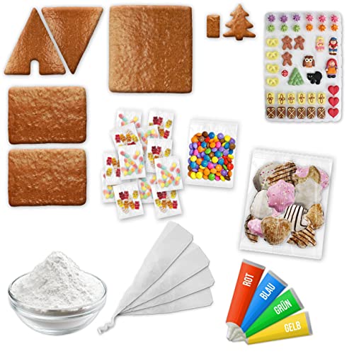 LEBKUCHEN WELT Lebkuchen Hexenhaus All-Inclusive Bastelset mit Bastel-Anleitung ca. 37x37x40cm inkl. Zuckerfiguren Schokolinsen Gummibärchen Zuckerguss-Tube & Lebensmittelkleber ca 4426g Lebkuchenhaus LEBKUCHEN WELT Lebkuchen Hexenhaus All-Inclusive Bastelset mit Bastel-Anleitung ca. 37x37x40cm inkl. Zuckerfiguren Schokolinsen Gummibärchen Zuckerguss-Tube & Lebensmittelkleber ca 4426g Lebkuchenhaus von Lebkuchenwelt