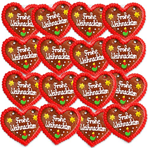 LEBKUCHEN WELT Lebkuchenherzen 8 Stück Frohes Weihnachten Sprüche 12cm - Original Oktoberfestlebkuchenherzen & Weihnachts Lebkuchen Herzen frisch und günstig kaufen LEBKUCHEN WELT Lebkuchenherzen 8 Stück Frohes Weihnachten Sprüche 12cm - Original Oktoberfestlebkuchenherzen & Weihnachts Lebkuchen Herzen frisch und günstig kaufen von Lebkuchenwelt