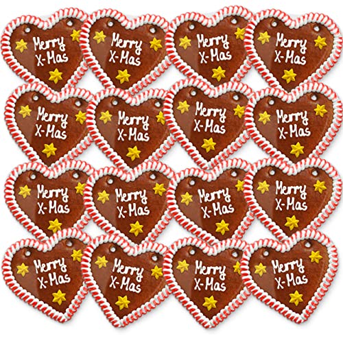 LEBKUCHEN WELT Lebkuchenherzen 8 Stück Merry X-Mas Sprüche 12cm - Original Oktoberfestlebkuchenherzen & Weihnachts Lebkuchen Herzen frisch und günstig kaufen LEBKUCHEN WELT Lebkuchenherzen 8 Stück Merry X-Mas Sprüche 12cm - Original Oktoberfestlebkuchenherzen & Weihnachts Lebkuchen Herzen frisch und günstig kaufen von Lebkuchenwelt