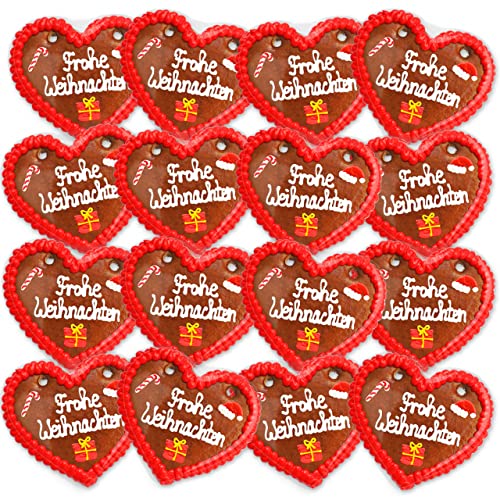 LEBKUCHEN WELT Lebkuchenherzen 8 Stück mit Frohe Weihnachten Sprüchen 12cm - Original Oktoberfestlebkuchenherzen & Weihnachts Lebkuchen Herzen frisch und günstig kaufen LEBKUCHEN WELT Lebkuchenherzen 8 Stück mit Frohe Weihnachten Sprüchen 12cm - Original Oktoberfestlebkuchenherzen & Weihnachts Lebkuchen Herzen frisch und günstig kaufen von Lebkuchenwelt