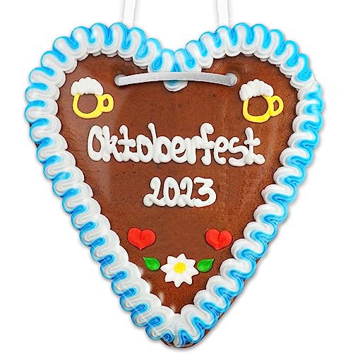 Lebkuchen Herz - 18cm - Oktoberfest 2022 - bekannt von der Wiesn, Volksfest, Oktoberfest von Lebkuchenwelt