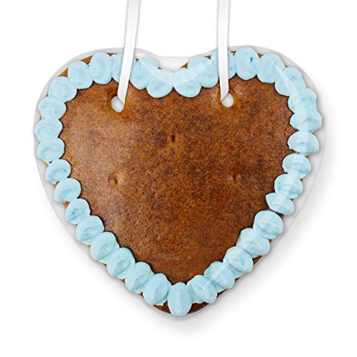 Lebkuchen Herz Rohlinge mit Rand, 50 Stück - Farbe: Blau - zum selbst Verzieren, 15cm von LEBKUCHEN WELT Lebkuchen Herz Rohlinge mit Rand, 50 Stück - Farbe: Blau - zum selbst Verzieren, 15cm von LEBKUCHEN WELT von Lebkuchenwelt
