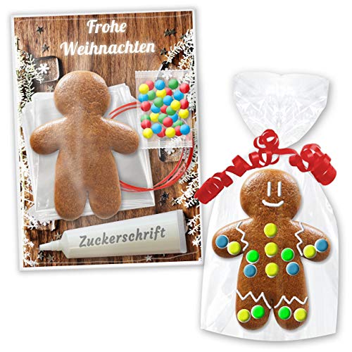 Lebkuchen Rohling Bastelset - Lebkuchenmann 12cm - Edition: Weihnachten Lebkuchen Rohling Bastelset - Lebkuchenmann 12cm - Edition: Weihnachten von Lebkuchenwelt