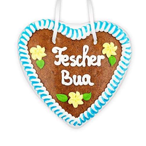 Lebkuchenherz, 14cm - Fescher Bua Lebkuchenherz, 14cm - Fescher Bua von Lebkuchenwelt