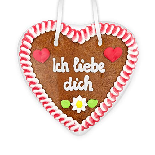 Lebkuchenherz, 14cm - Ich liebe dich von Lebkuchenwelt