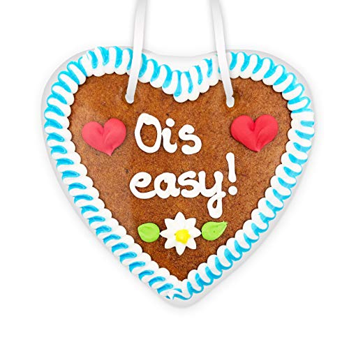 Lebkuchenherz, 14cm - Ois easy! Lebkuchenherz, 14cm - Ois easy! von Lebkuchenwelt