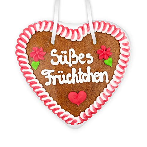 Lebkuchenherz, 14cm - Süßes Früchtchen! Lebkuchenherz, 14cm - Süßes Früchtchen! von Lebkuchenwelt
