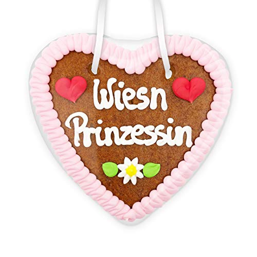 Lebkuchenherz, 14cm - Wiesn Prinzessin von Lebkuchenwelt