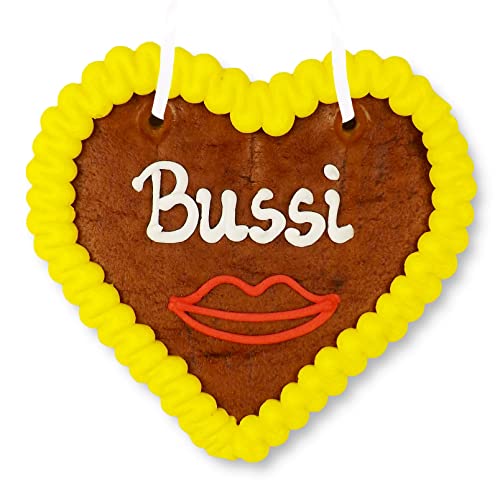 Lebkuchenherz 12cm - Bussi - original bayrisch zum Oktoberfest Lebkuchenherz 12cm - Bussi - original bayrisch zum Oktoberfest von Lebkuchenwelt