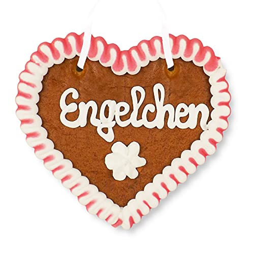 Lebkuchenherz 12cm - Engelchen - Geschenkidee für die Freundin von Lebkuchenwelt