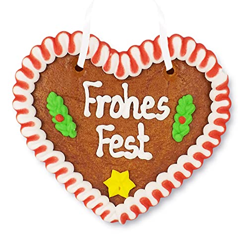 Lebkuchenherz 12cm - Frohes Fest Lebkuchenherz 12cm - Frohes Fest von Lebkuchenwelt