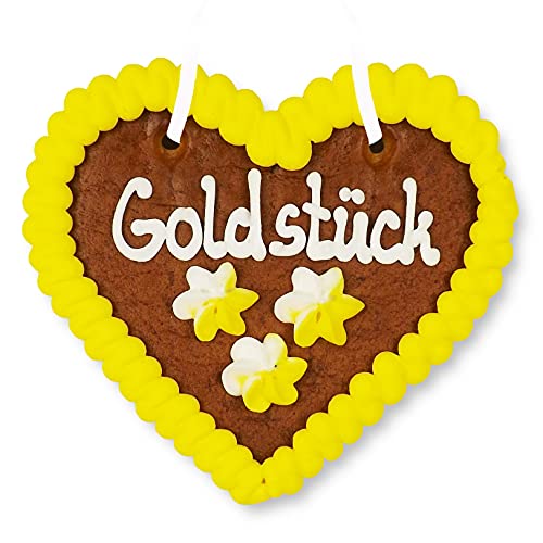 Lebkuchenherz 12cm - Goldstück - ein besonderes Kompliment Lebkuchenherz 12cm - Goldstück - ein besonderes Kompliment von Lebkuchenwelt